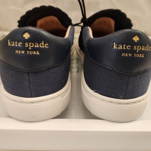 NWOB Kate Spade Aleta Scalloped Slip-on Sneakers. MSRP $129. Size 6.5. N UWT - Picture 7 of 10